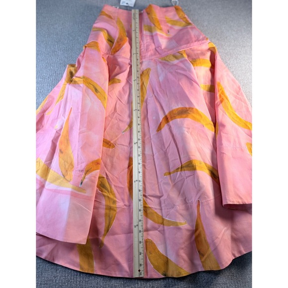 ZARA Pink Banana Print High Low Midi Skirt 3188/153 XS New With Tags - Picture 8 of 9